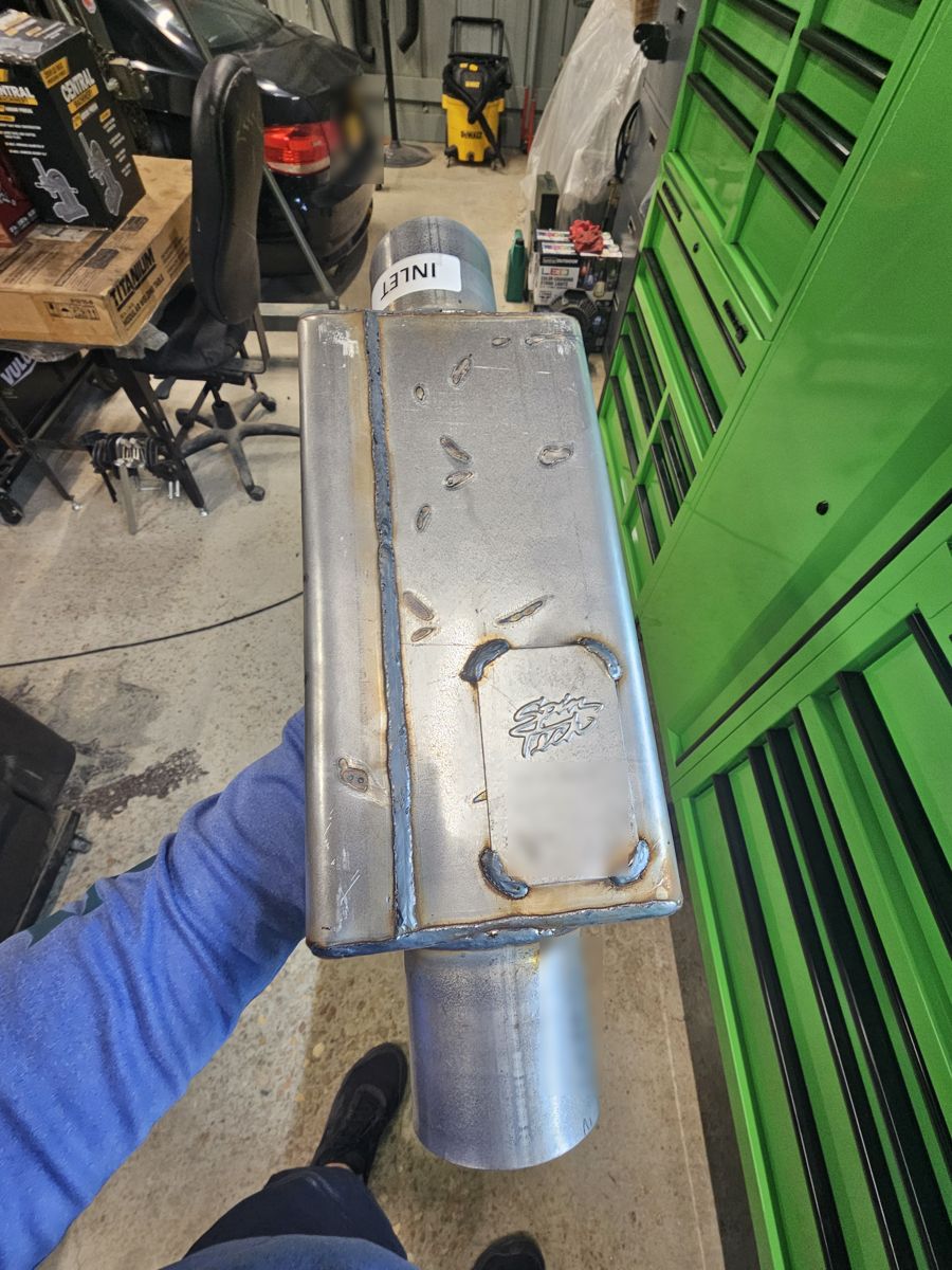 Spintech muffler before install