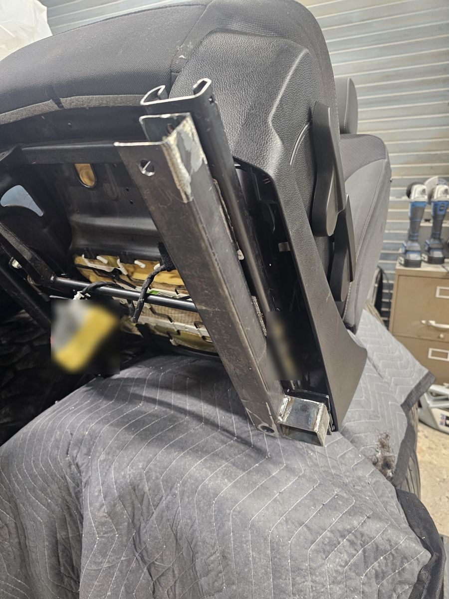 Seat bracket from underneath