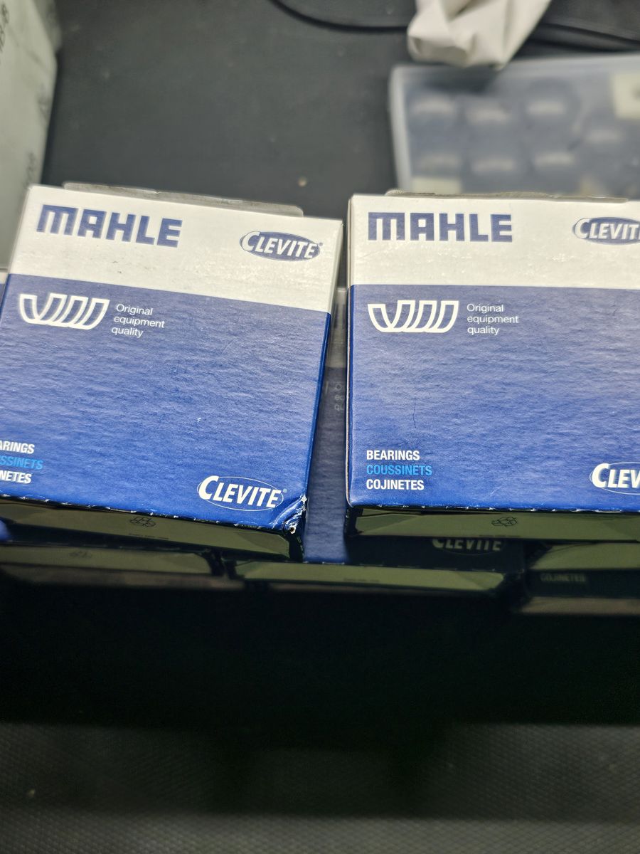 Boxes of Mahle Clevite bearings