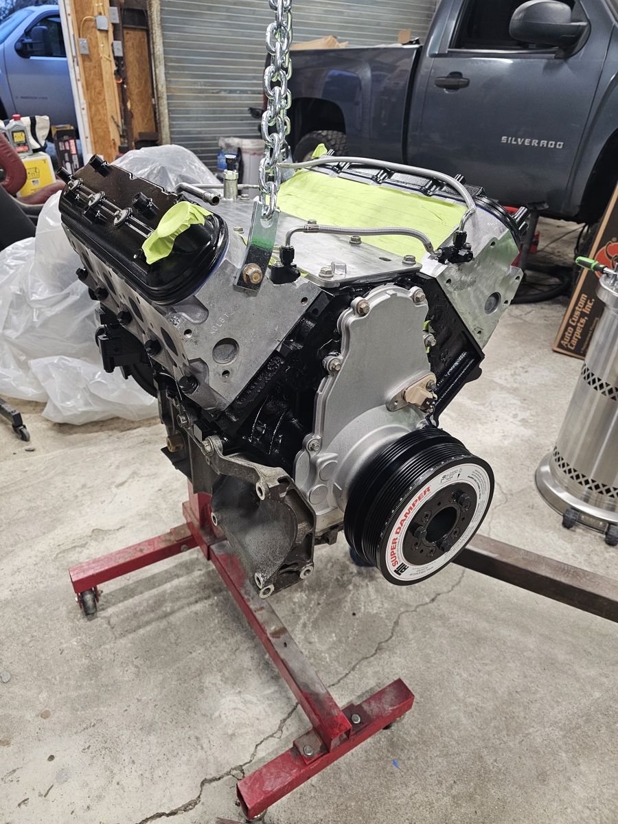 Damper on, long block ready