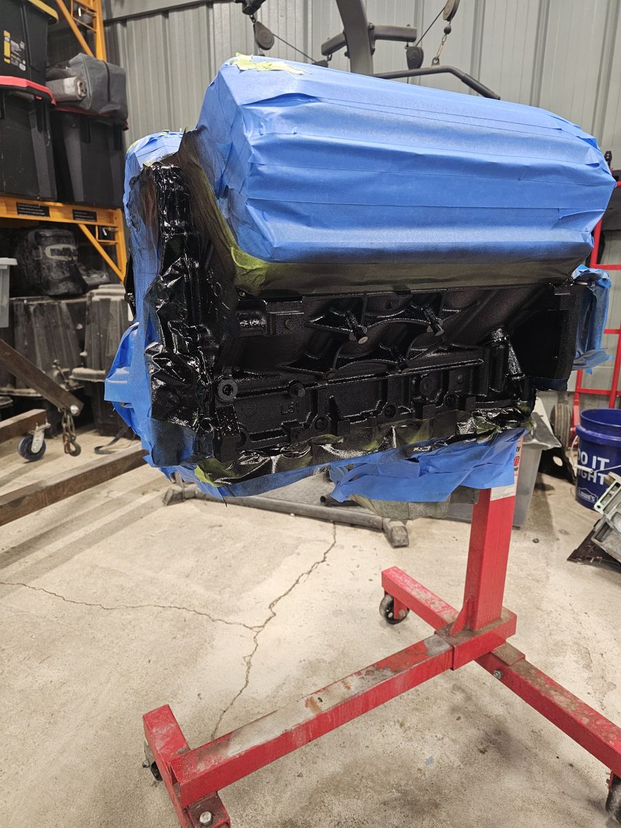 First coat on