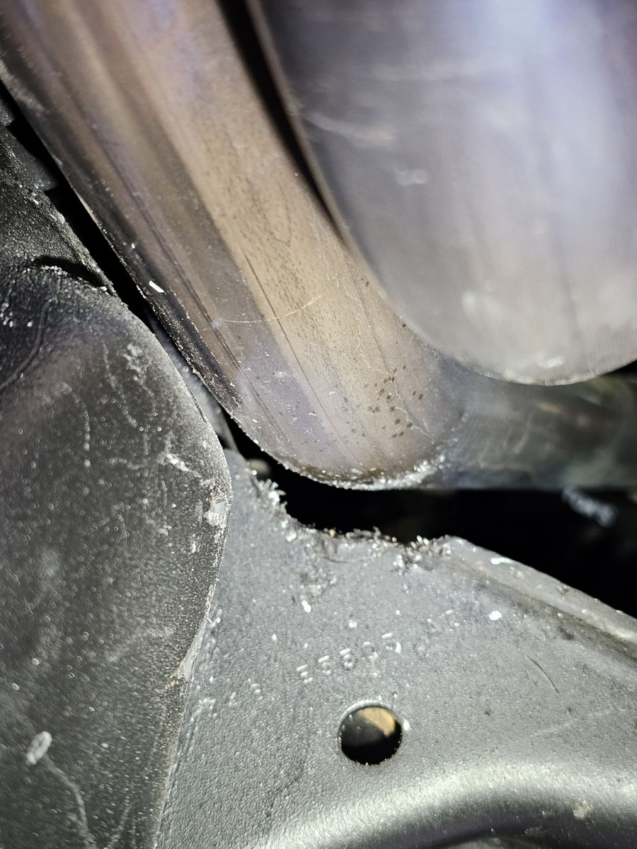Tight clearance where it touched the frame; this spot was sanded down