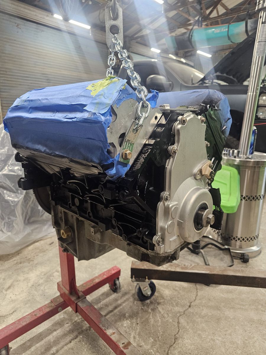 Paint on, timing cover installed